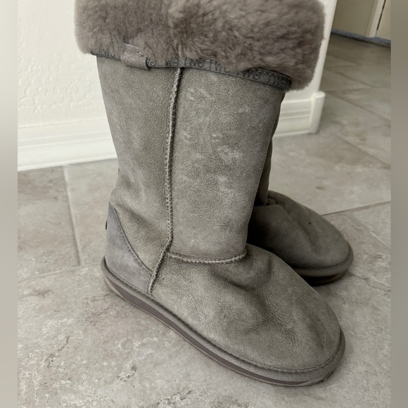 emu stinger hi tall gray boots - size 8 - Picture 5 of 5